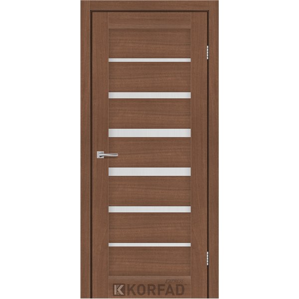 Межкомнатные двери KORFAD EXPRESS PESTO Ольха Горная Стекло Сатин