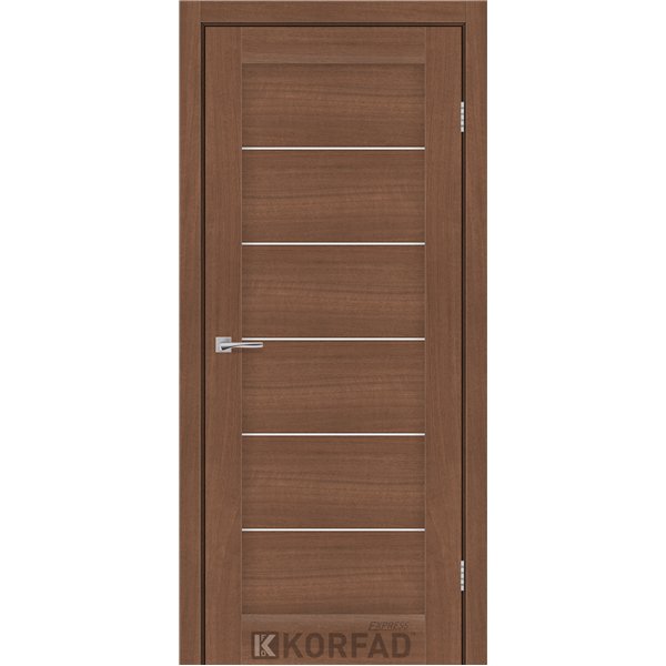 Межкомнатные двери KORFAD EXPRESS RIVIERA Ольха Горная Стекло Сатин