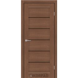 Межкомнатные двери KORFAD EXPRESS RIVIERA Ольха Горная Черное стекло