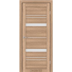 Межкомнатные двери KORFAD EXPRESS BELMINA Кастелло Карамель Стекло Сатин