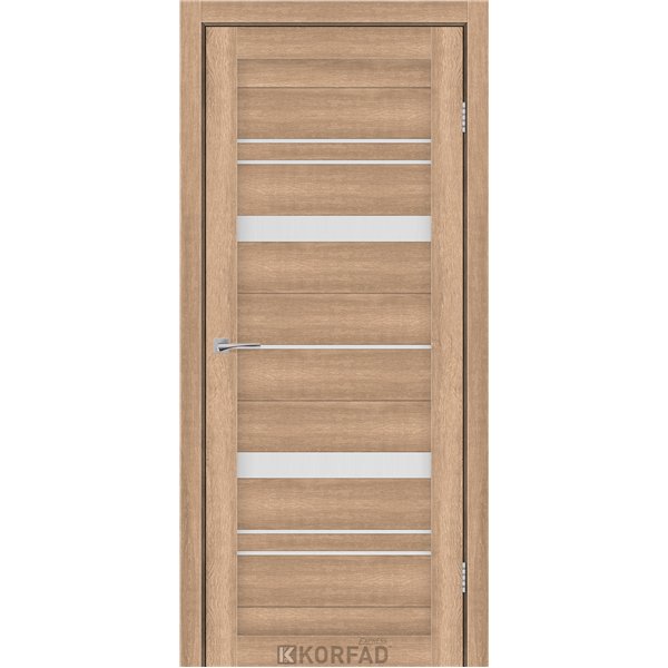 Межкомнатные двери KORFAD EXPRESS BELMINA Кастелло Карамель Стекло Сатин