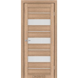 Межкомнатные двери KORFAD EXPRESS CORRIS Кастелло Карамель Стекло Сатин