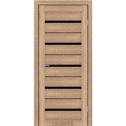 Межкомнатные двери KORFAD EXPRESS ROXTON Кастелло Карамель Черное стекло