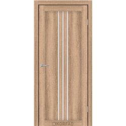 Межкомнатные двери KORFAD EXPRESS STILTON Кастелло Карамель Стекло Сатин