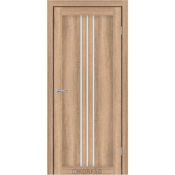 Межкомнатные двери KORFAD EXPRESS STILTON Кастелло Карамель Стекло Сатин