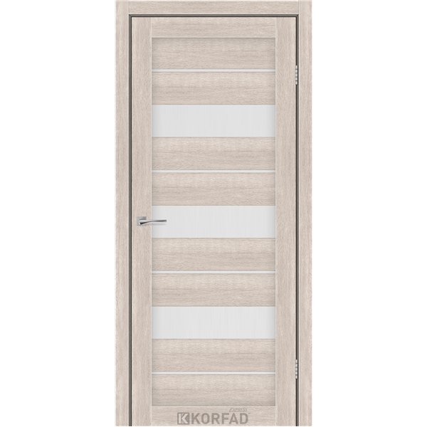 Межкомнатные двери KORFAD EXPRESS CORRIS Кастелло Пастельный Стекло Сатин
