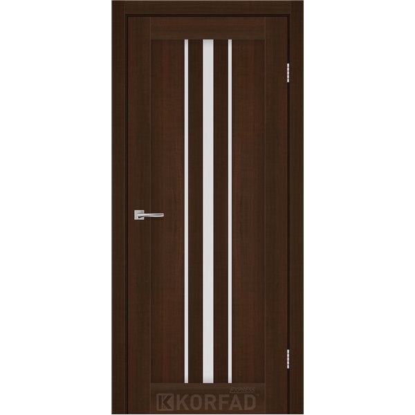 Межкомнатные двери KORFAD EXPRESS ALLEGRO Каштан Бурбон Стекло Сатин