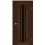 Міжкімнатні двері KORFAD EXPRESS ALLEGRO Каштан Бурбон Чорне скло