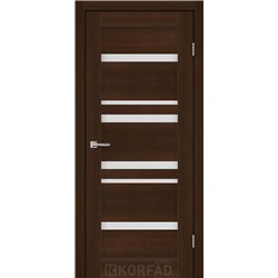 Межкомнатные двери KORFAD EXPRESS MARTINA Каштан Бурбон Стекло Сатин