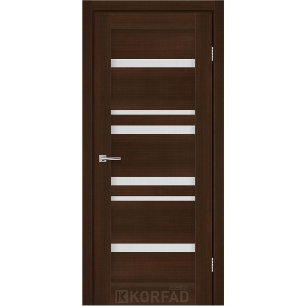Межкомнатные двери KORFAD EXPRESS MARTINA Каштан Бурбон Стекло Сатин