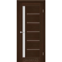 Межкомнатные двери KORFAD EXPRESS OCTAVIA Каштан Бурбон Стекло Сатин
