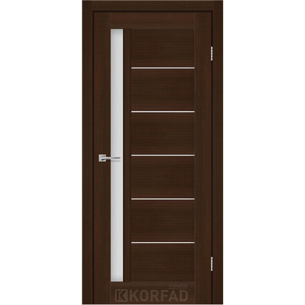 Межкомнатные двери KORFAD EXPRESS OCTAVIA Каштан Бурбон Стекло Сатин