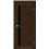 Міжкімнатні двері KORFAD EXPRESS OCTAVIA Каштан Бурбон Чорне скло