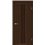 Міжкімнатні двері KORFAD EXPRESS STILTON Каштан Бурбон Чорне скло