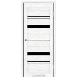 Межкомнатные двери KORFAD EXPRESS BELMINA Патина Смоки Черное стекло