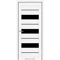 Межкомнатные двери KORFAD EXPRESS CORRIS Патина Смоки Чорне скло