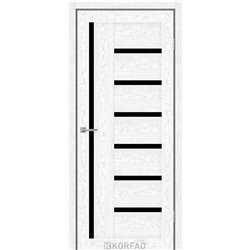 Межкомнатные двери KORFAD EXPRESS HELENA Патина Смоки Черное стекло 