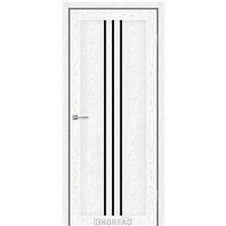 Межкомнатные двери KORFAD EXPRESS STILTON Патина Смоки Чорне скло