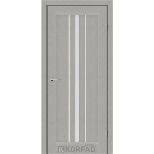 Межкомнатные двери KORFAD EXPRESS ALLEGRO Сатин Жемчужный Стекло Сатин