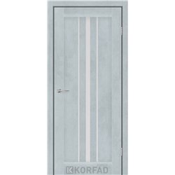 Межкомнатные двери KORFAD EXPRESS ALLEGRO Цемент Светлый Стекло Сатин