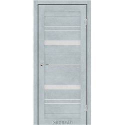 Межкомнатные двери KORFAD EXPRESS BELMINA Цемент Светлый Стекло Сатин