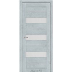 Межкомнатные двери KORFAD EXPRESS CORRIS Цемент Светлый Стекло Сатин