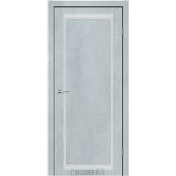 Межкомнатные двери KORFAD EXPRESS LEGACY Цемент Светлый Стекло Сатин
