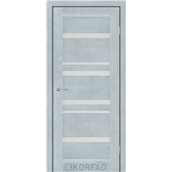 Межкомнатные двери KORFAD EXPRESS MARTINA Цемент Светлый Стекло Сатин