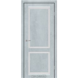 Межкомнатные двери KORFAD EXPRESS NOBILIS Цемент Светлый Стекло Сатин