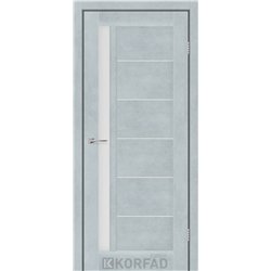 Межкомнатные двери KORFAD EXPRESS OCTAVIA Цемент Светлый Стекло Сатин