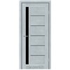 Межкомнатные двери KORFAD EXPRESS OCTAVIA Цемент Светлый Черное стекло