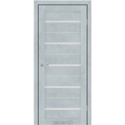Межкомнатные двери KORFAD EXPRESS ROXTON Цемент Светлый Стекло Сатин