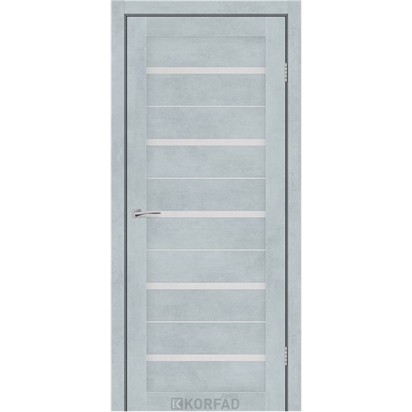 Межкомнатные двери KORFAD EXPRESS ROXTON Цемент Светлый Стекло Сатин