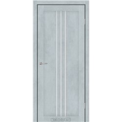 Межкомнатные двери KORFAD EXPRESS STILTON Цемент Светлый Стекло Сатин