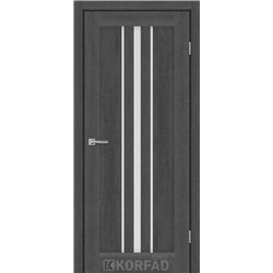 Межкомнатные двери KORFAD EXPRESS ALLEGRO Ясен Гранит Стекло Сатин