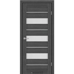 Межкомнатные двери KORFAD EXPRESS CORRIS Ясень Гранит Стекло Сатин