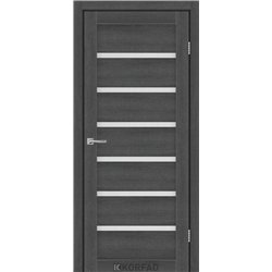 Межкомнатные двери KORFAD EXPRESS DELMONT Ясень Гранит Стекло Сатин