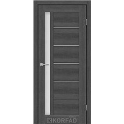 Межкомнатные двери KORFAD EXPRESS OCTAVIA Ясень Гранит Стекло Сатин