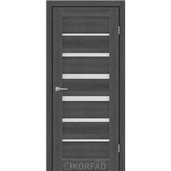 Межкомнатные двери KORFAD EXPRESS PESTO Ясень Гранит Стекло Сатин