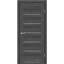 Межкомнатные двери KORFAD EXPRESS RIVIERA Ясен Гранит Стекло Сатин