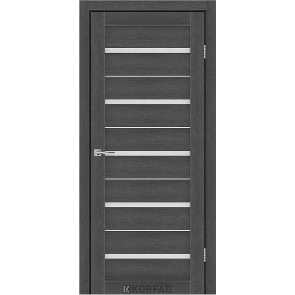Межкомнатные двери KORFAD EXPRESS ROXTON Ясень Гранит Стекло Сатин