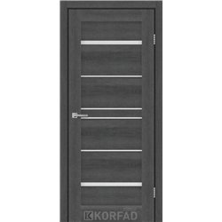 Межкомнатные двери KORFAD EXPRESS VISTA Ясен Гранит Стекло Сатин