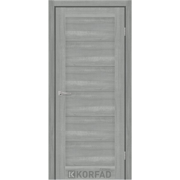 Межкомнатные двери KORFAD EXPRESS AVALON Ясень Стальной глухая (без стекла)