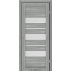 Межкомнатные двери KORFAD EXPRESS CORRIS Ясень Стальной Стекло Сатин