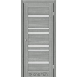 Межкомнатные двери KORFAD EXPRESS MARTINA Ясень Стальной Стекло Сатин