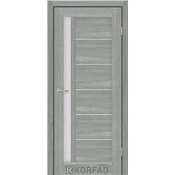 Межкомнатные двери KORFAD EXPRESS OCTAVIA Ясень Стальной Стекло Сатин