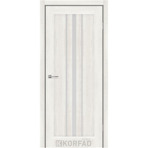 Межкомнатные двери KORFAD EXPRESS ALLEGRO Ясень Шелковый Стекло Сатин