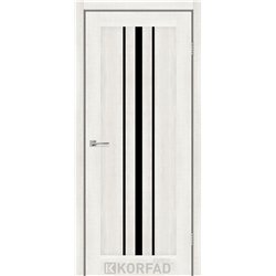 Межкомнатные двери KORFAD EXPRESS ALLEGRO Ясень Шелковый Черное стекло