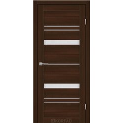Межкомнатные двери KORFAD EXPRESS BELMINA Каштан Бурбон Стекло Сатин