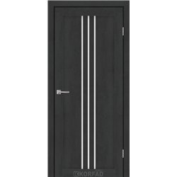Межкомнатные двери KORFAD EXPRESS STILTON Бетон Графит Стекло Сатин